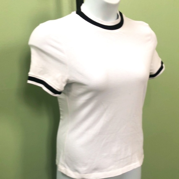 Alexander Wang White Cotton Tshirt Sz S - Picture 2 of 10